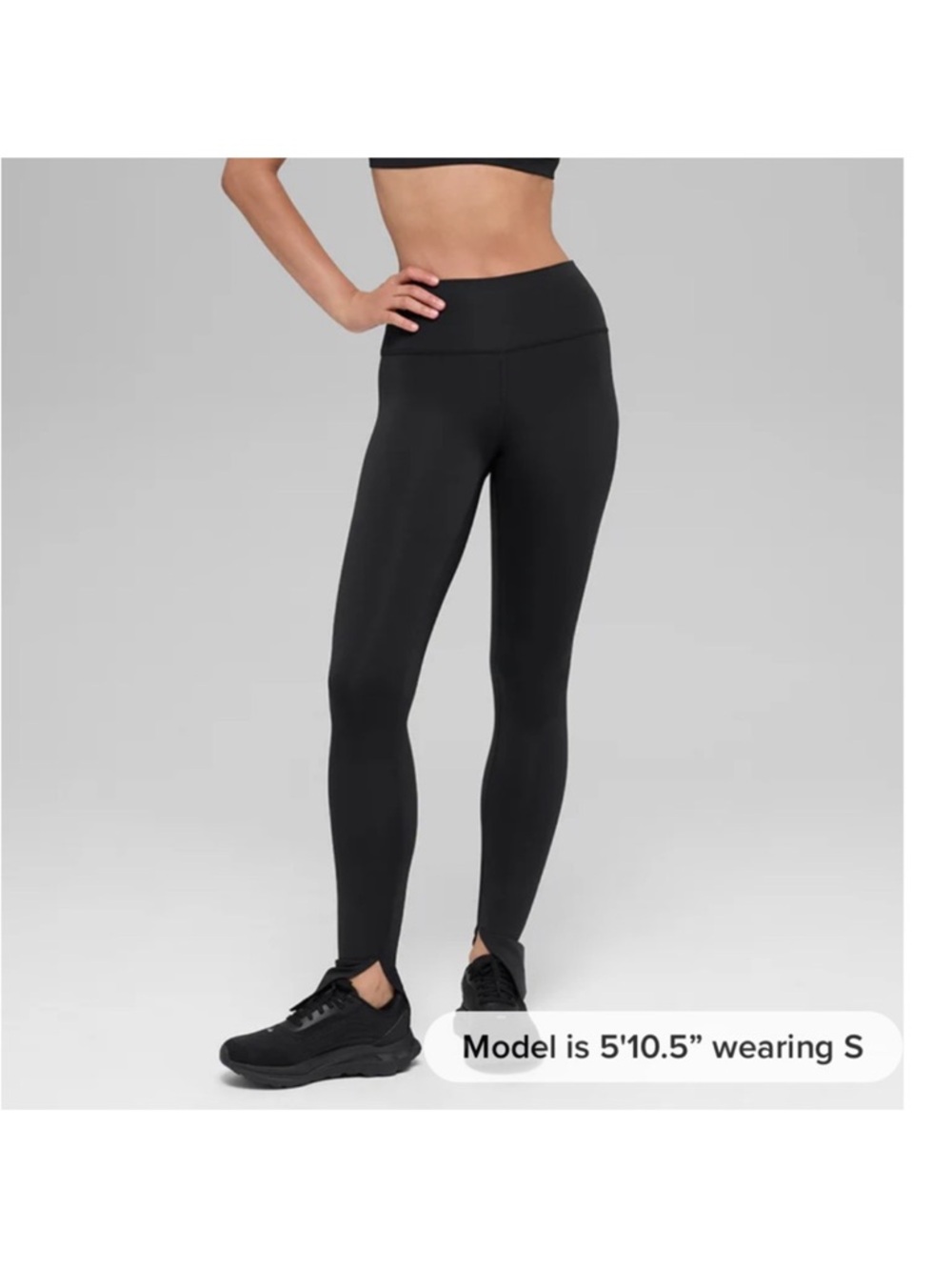 ALO airlift, high waisted, elongated leggings, size medium